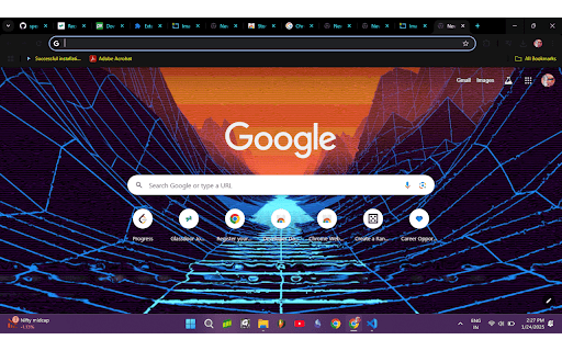 Neon Glow Theme  from Chrome web store to be run with OffiDocs Chromium online