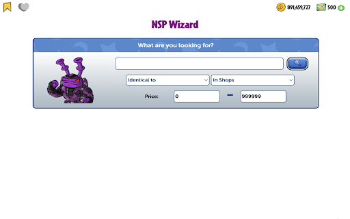 Neopets Shop Wizard Price Enhancer  from Chrome web store to be run with OffiDocs Chromium online