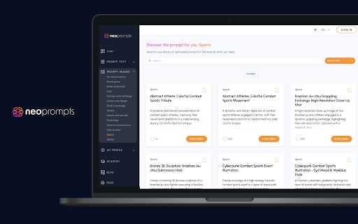 Neoprompts  from Chrome web store to be run with OffiDocs Chromium online