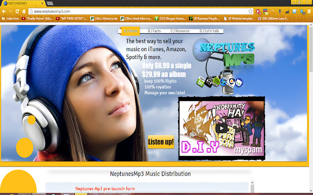NeptunesMp3  from Chrome web store to be run with OffiDocs Chromium online