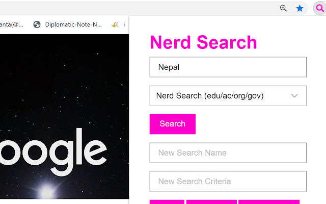 OffiDocs Chromium 온라인으로 실행되는 Chrome 웹 스토어의 Nerd Search