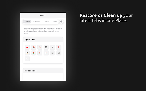 NEST  from Chrome web store to be run with OffiDocs Chromium online