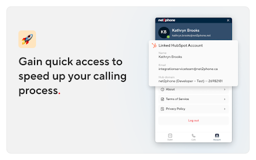 net2phone for HubSpot  from Chrome web store to be run with OffiDocs Chromium online