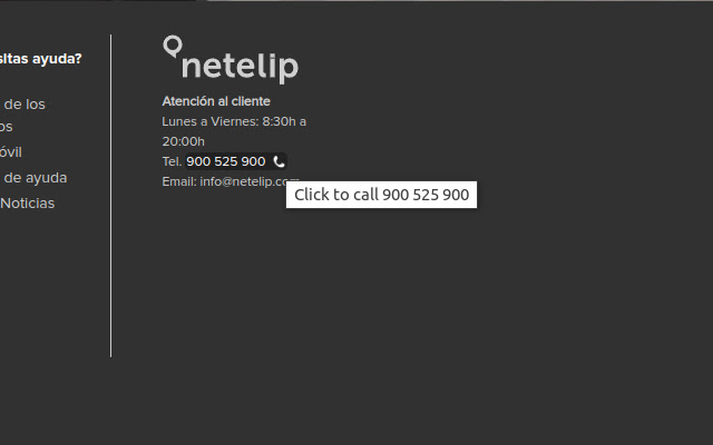 netelip Click 2 Extension  from Chrome web store to be run with OffiDocs Chromium online