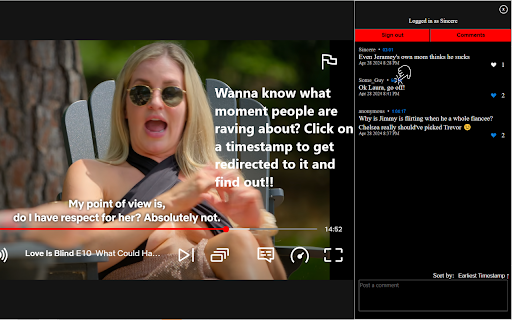 Netflix Comment Section  from Chrome web store to be run with OffiDocs Chromium online