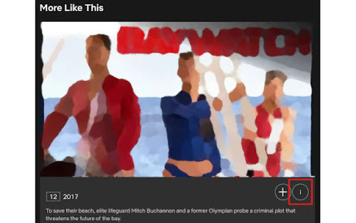 Netflix More More Info  from Chrome web store to be run with OffiDocs Chromium online
