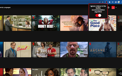 Netflix Recommendation Ignore  from Chrome web store to be run with OffiDocs Chromium online