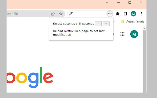 Netflix rewind x seconds  from Chrome web store to be run with OffiDocs Chromium online