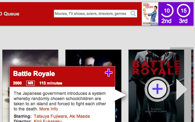 Netflix Showdown mula sa Chrome web store na tatakbo sa OffiDocs Chromium online