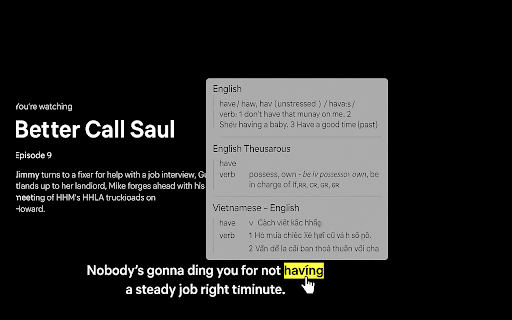 Netflix Subtitle Enhancer for English Learners  from Chrome web store to be run with OffiDocs Chromium online