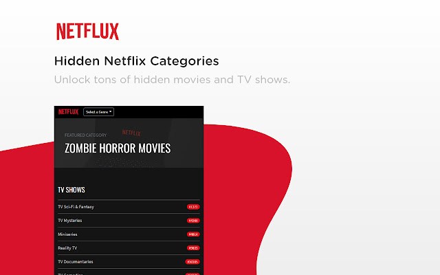 Netflux: Hidden Categories on Netflix  from Chrome web store to be run with OffiDocs Chromium online