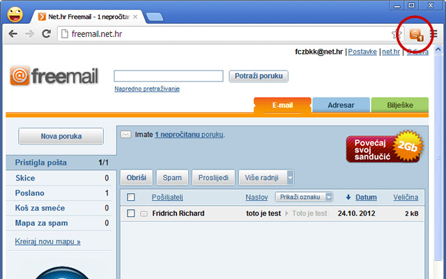 Net.hr Freemail  from Chrome web store to be run with OffiDocs Chromium online