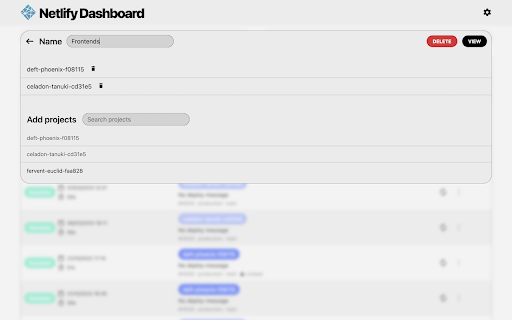 Netlify CI Dashboard  from Chrome web store to be run with OffiDocs Chromium online