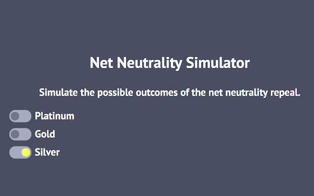 Net Neutrality Simulator  from Chrome web store to be run with OffiDocs Chromium online