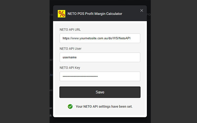 NETO POS Profit Margin Calculator  from Chrome web store to be run with OffiDocs Chromium online
