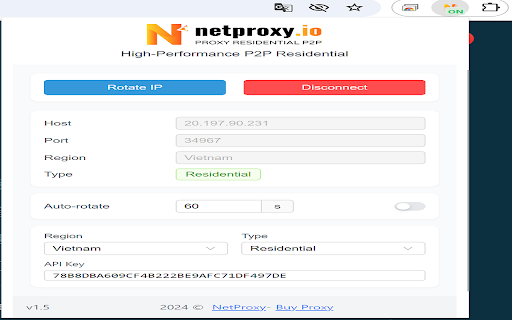 NetProxy Extension  from Chrome web store to be run with OffiDocs Chromium online