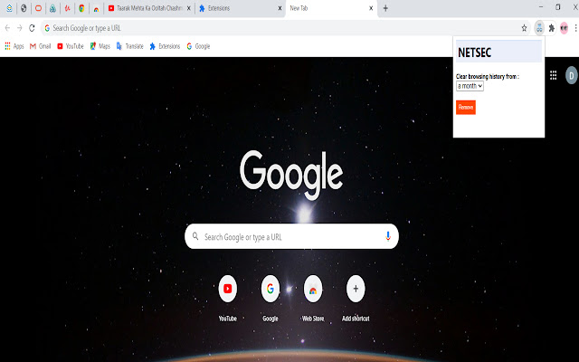 NETSEC extension  from Chrome web store to be run with OffiDocs Chromium online