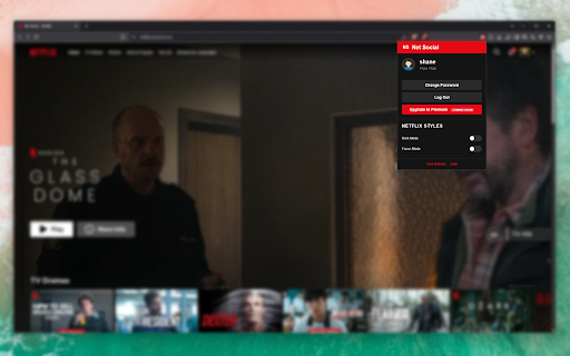 Net Social  from Chrome web store to be run with OffiDocs Chromium online