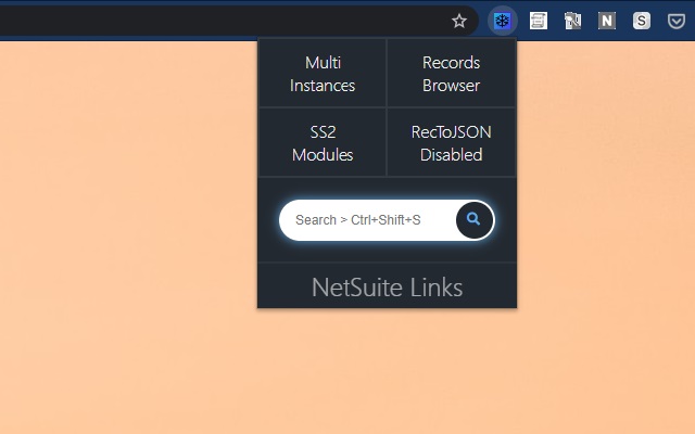 NetSuite Links  from Chrome web store to be run with OffiDocs Chromium online