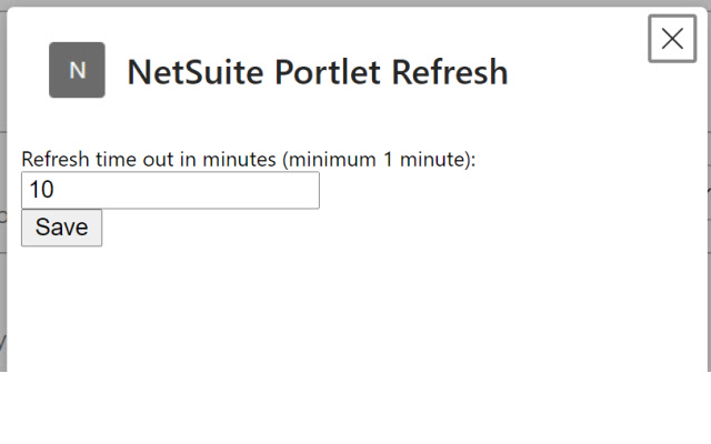 NetSuite Portlet Refresh  from Chrome web store to be run with OffiDocs Chromium online