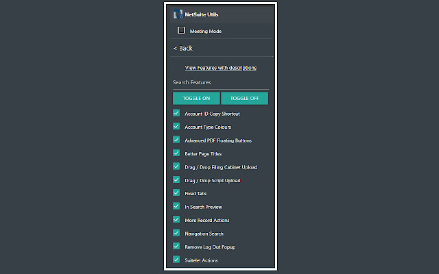 NetSuite Utils  from Chrome web store to be run with OffiDocs Chromium online