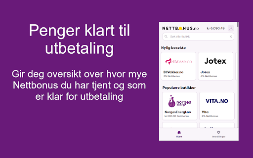 Nettbonus  from Chrome web store to be run with OffiDocs Chromium online