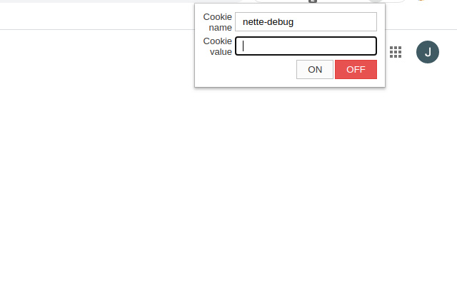 Nette debug mode  from Chrome web store to be run with OffiDocs Chromium online