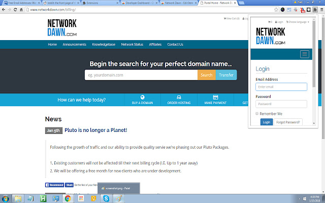 Network Dawn  from Chrome web store to be run with OffiDocs Chromium online