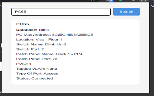 Network Port Mapper  from Chrome web store to be run with OffiDocs Chromium online