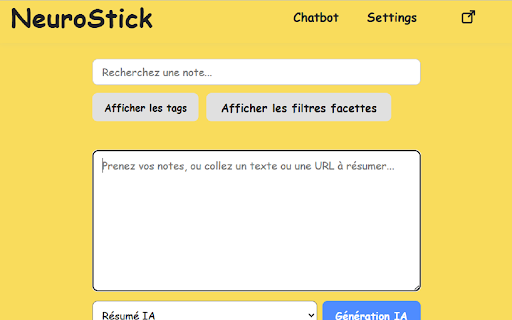 NeuroStick  from Chrome web store to be run with OffiDocs Chromium online