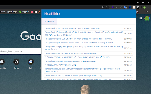 Neutilities  from Chrome web store to be run with OffiDocs Chromium online