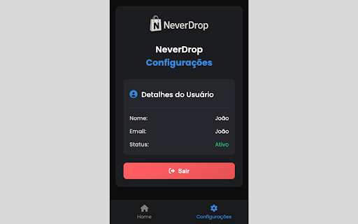 NeverDrop  from Chrome web store to be run with OffiDocs Chromium online
