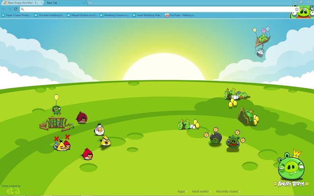 New! Angry Birds War!  from Chrome web store to be run with OffiDocs Chromium online