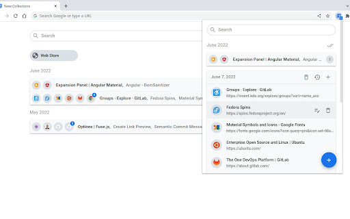 New Collections  from Chrome web store to be run with OffiDocs Chromium online