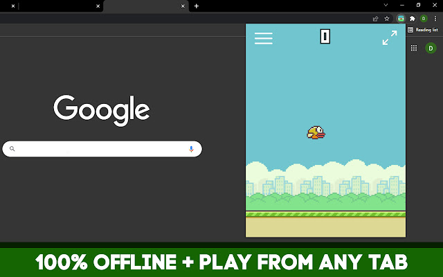 New Flappy Bird Offline  from Chrome web store to be run with OffiDocs Chromium online