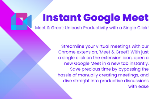 New Google Meet  from Chrome web store to be run with OffiDocs Chromium online
