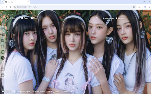 NewJeans Wallpaper  from Chrome web store to be run with OffiDocs Chromium online