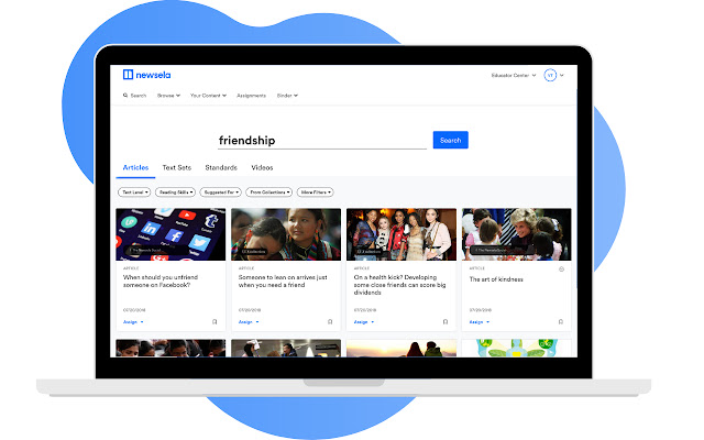 Newsela Google Classroom Extension  from Chrome web store to be run with OffiDocs Chromium online
