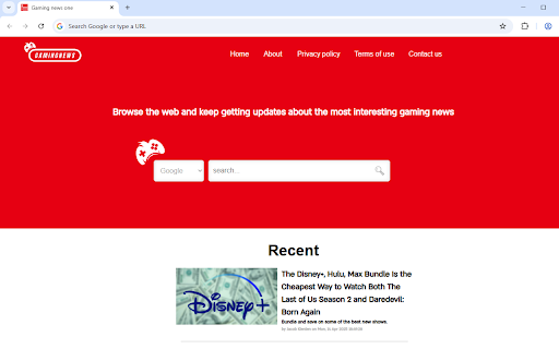 newsforgamerz  from Chrome web store to be run with OffiDocs Chromium online