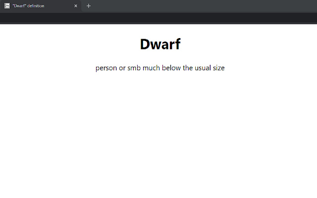 New tab Dictionary  from Chrome web store to be run with OffiDocs Chromium online