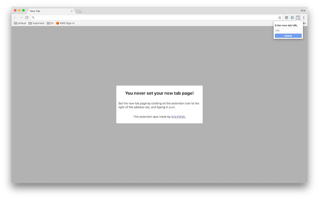 New Tab Embed  from Chrome web store to be run with OffiDocs Chromium online