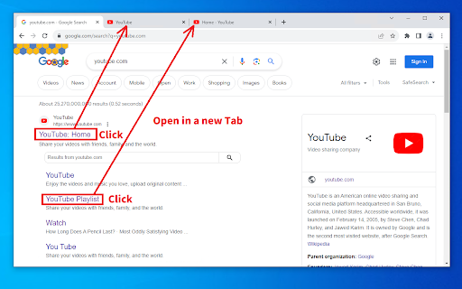 New tab from search results  from Chrome web store to be run with OffiDocs Chromium online