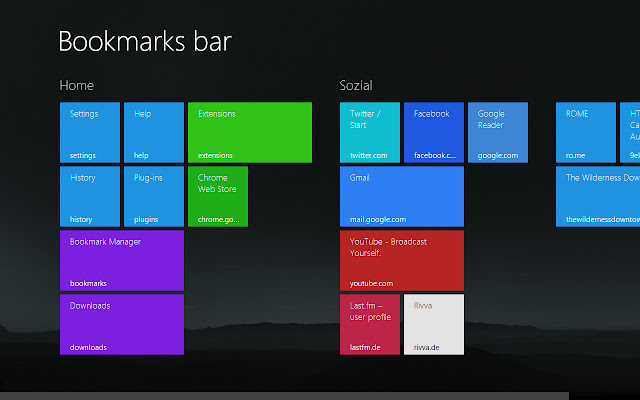 New Tab Metro  from Chrome web store to be run with OffiDocs Chromium online