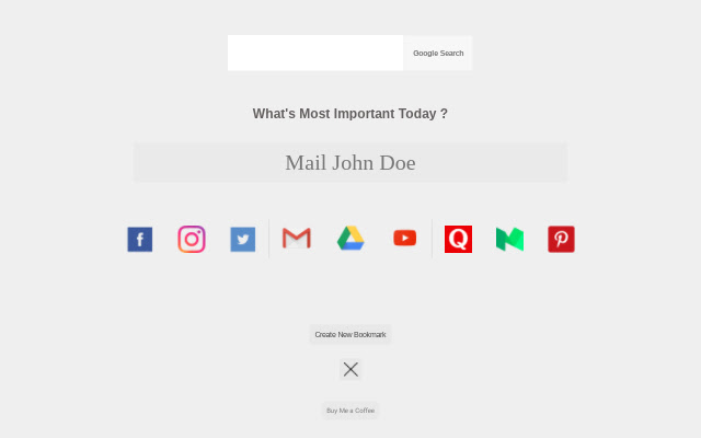New Tab Simplex  from Chrome web store to be run with OffiDocs Chromium online
