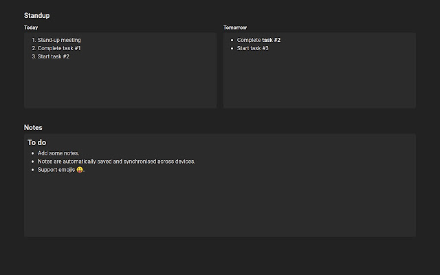 New Tab | Synced Notes  from Chrome web store to be run with OffiDocs Chromium online