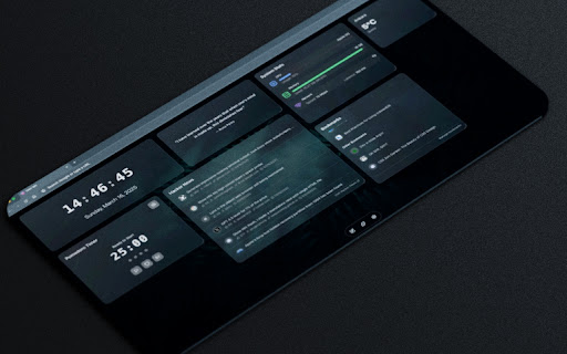 New Tab Widgets  from Chrome web store to be run with OffiDocs Chromium online