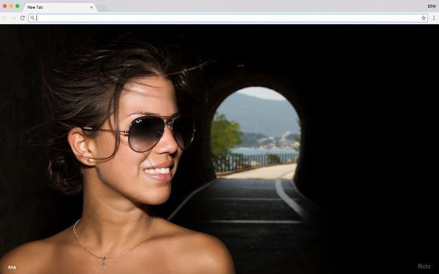 NewTab with Flickr photos  from Chrome web store to be run with OffiDocs Chromium online
