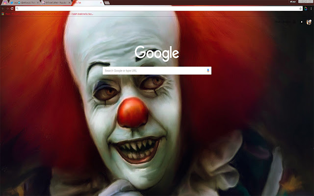 NEW THEME WITH PENNYWISEWALLPAPER 1920X1080  from Chrome web store to be run with OffiDocs Chromium online
