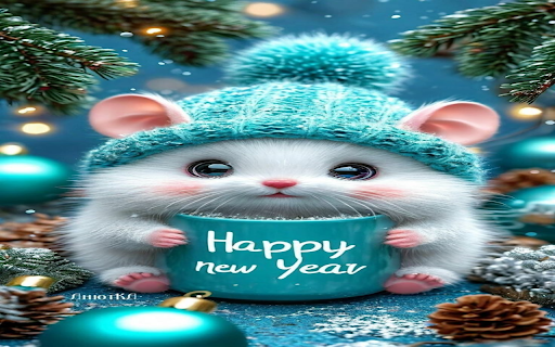 New year wallpaper  from Chrome web store to be run with OffiDocs Chromium online