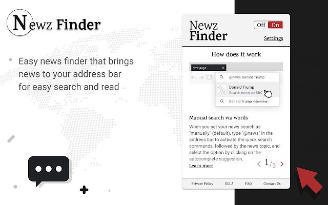 Newz Finder  from Chrome web store to be run with OffiDocs Chromium online